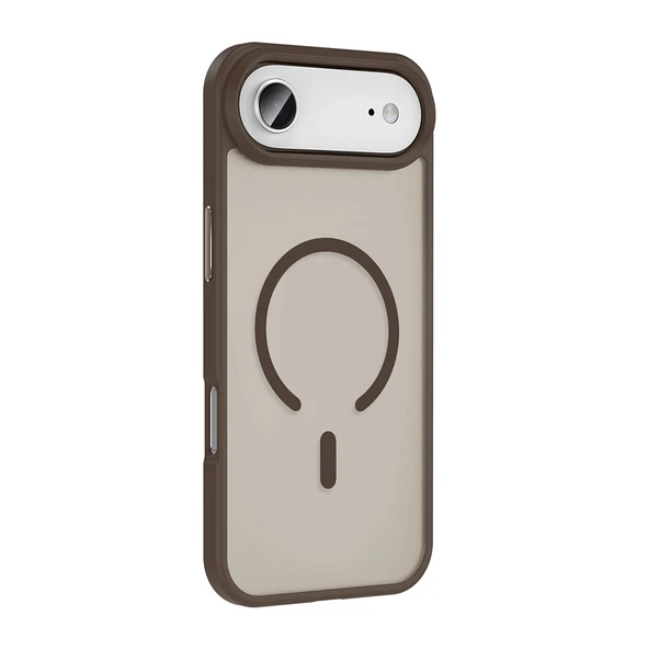 iPhone 17 Air Kılıf Kablosuz Şarj Özellikli Mat Arka Yüzey Sio Kapak - Resim 3