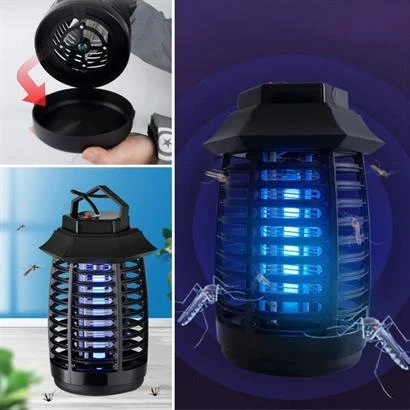 2W UV Mor Işıklı Sineksavar Lamba - Asma Saplı Sessiz Elektrikli Sinek Kovucu - Resim 5