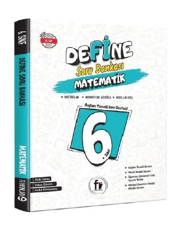 6.SINIF DEFİNE MATEMATİK SORU BANKA ürün görseli 1