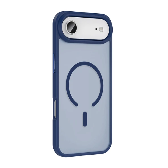 iPhone 17 Air Kılıf Kablosuz Şarj Özellikli Mat Arka Yüzey Sio Kapak - Resim 5