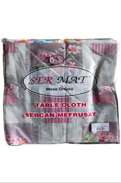 100x140 Sermat Masa Örtüsü Masalık Hazır Düz Kesim Royaleks-mh136