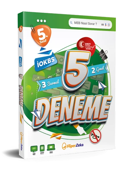 HİPER ZEKA 5. Sınıf 5 Deneme İOKBS 3 Sarmal & 2 Genel ürün görseli