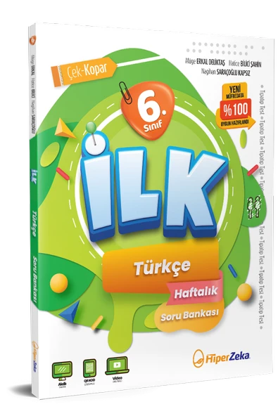 HİPER ZEKA 6. Sınıf İLK Türkçe Haftalık Soru Bankası ürün görseli