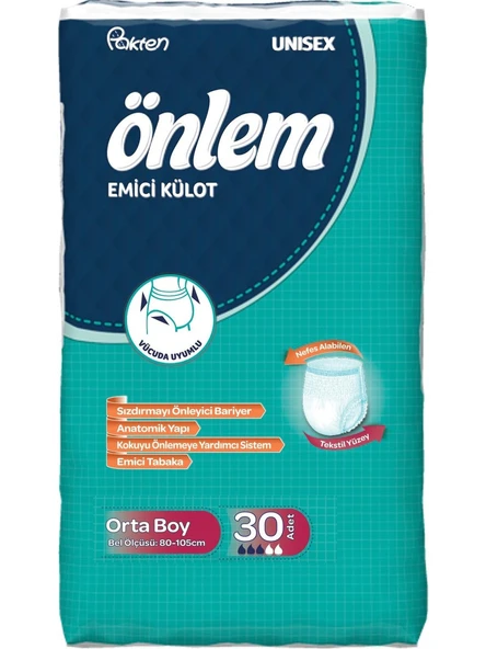 ÖNLEM M BEDEN KÜLOT BEZ 30 LU - 1