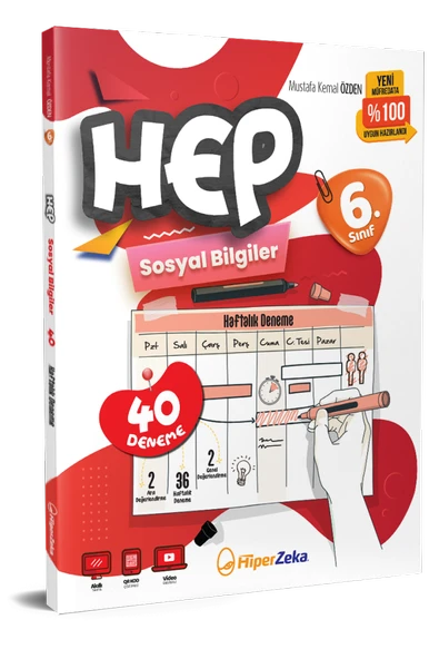 HİPER ZEKA 6. Sınıf Haftalık Hep Sosyal Bilgiler 40 Deneme 2026 - 1