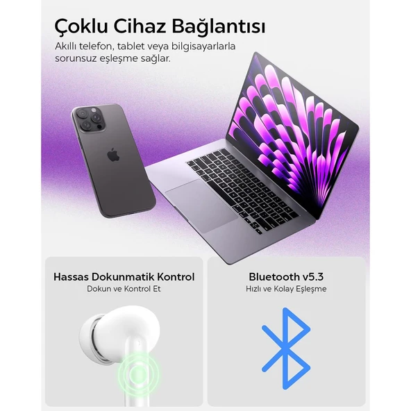 Spigen Audio SA-TW S10 Anc Kablosuz Tws Kulaklık Siyah ASD07886 - 7