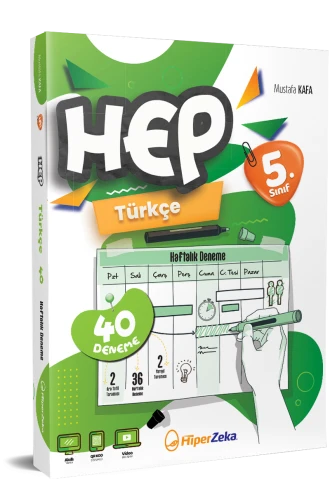 HİPER ZEKA 5. Sınıf Haftalık HEP Türkçe 40 Deneme 2026 ürün görseli