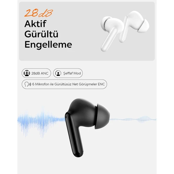 Spigen Audio SA-TW S10 Anc Kablosuz Tws Kulaklık Siyah ASD07886 - 2