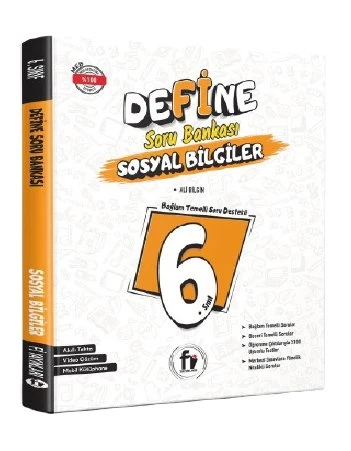 6.SINIF DEFİNE SOSYAL BİLGİLER SORU ürün görseli 1