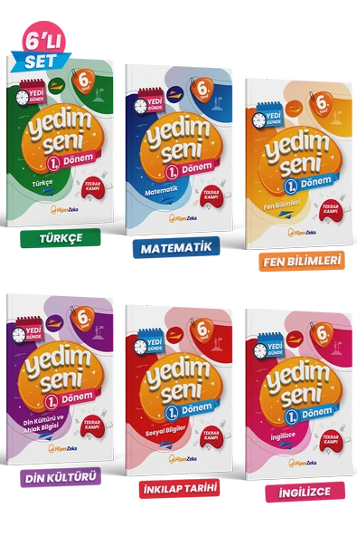 HİPER ZEKA 6. Sınıf Yedim Seni Birinci Dönem Soru Bankası 6' LI SET 2026 - 1