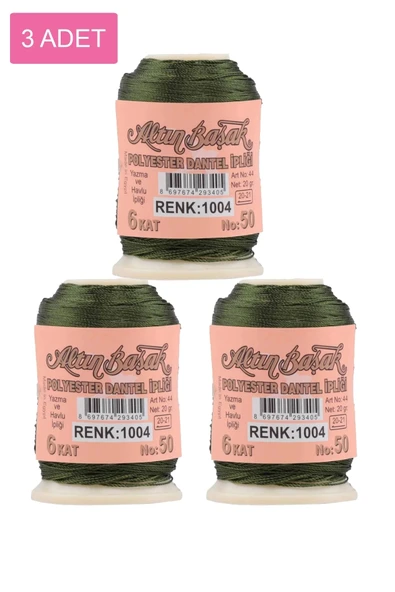 3 Adet Altınbaşak Oya Ve Dantel İpi 20 Gr - Royaleks - No: 1004 ürün görseli