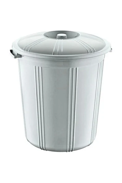 35 Lt Kapaklı Yuvarlak Plastik Büyük Boy Çöp Kovası Su Et Kovası Balkon Kovası Bahçe Kovası Kilitli Royaleks-55642 ürün görseli