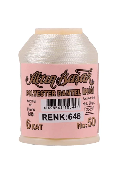 3 Adet Altınbaşak Oya Ve Dantel İpi 20 Gr - Royaleks - No: 648 - Resim 3