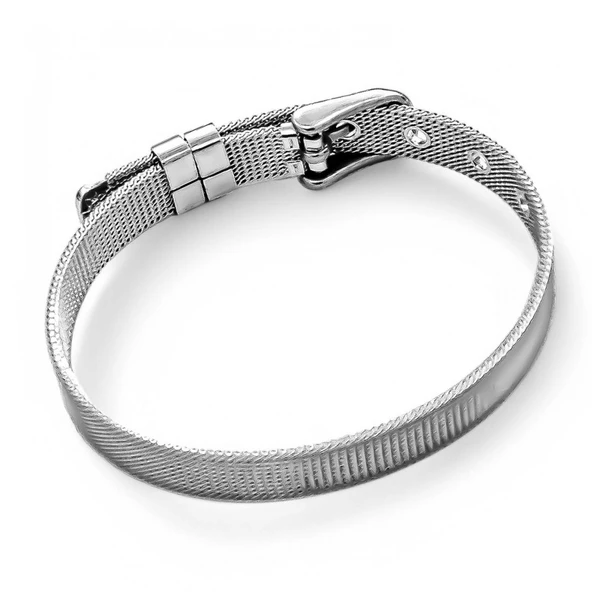 Hasır Örgü Çelik Bileklik 31831G4D2M1 - Resim 3