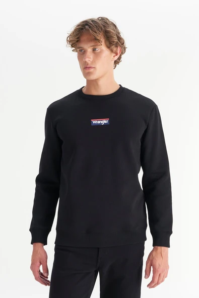 Erkek Mid Logo Sweatshirt Black Black L ürün görseli 1