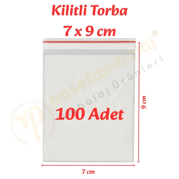 7x9 cm. Kilitli Torba (100 Adet) ürün görseli 1