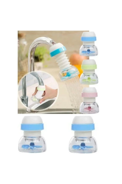 Fırfırlı Musluk Filtresi | Musluk Ucu Su Filtresi | 360 Derece Dönebilen Musluk Tasarruf Filtresi - 2