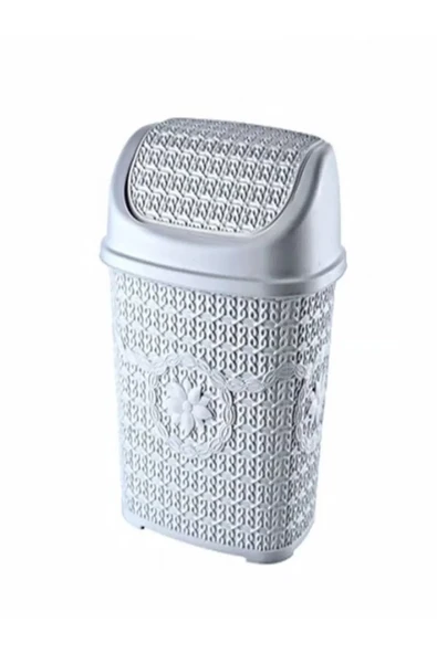Gri Örgülü Çöp Kovası Royaleks-asd038