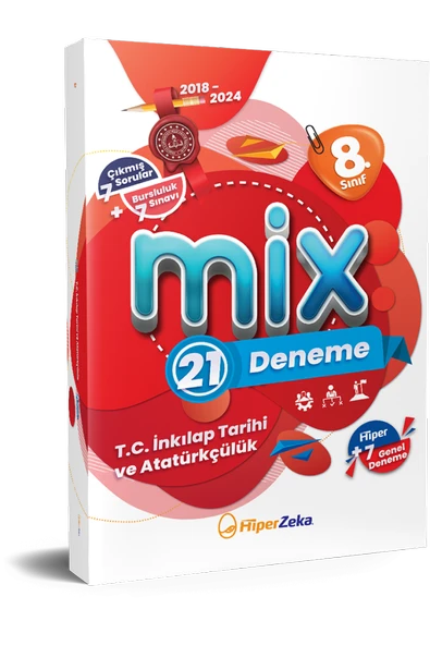HİPER ZEKA 8. Sınıf MİX T.C. İnkılap Tarihi ve Atatürkçülük 21 Deneme ürün görseli