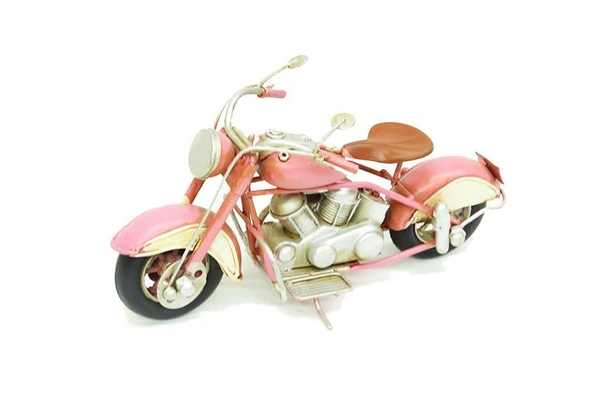 Dekoratif Metal Motosiklet Vintage Dekoratif Ev Ofis Hediyelik - Resim 2