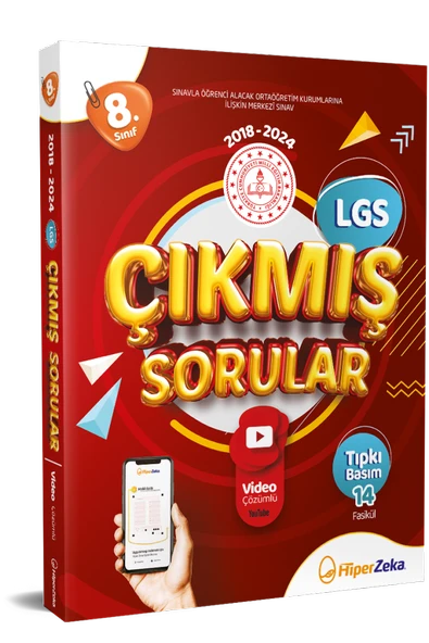 HİPER ZEKA 8. Sınıf LGS 2018-2024 Çıkmış Sorular 2026 ürün görseli