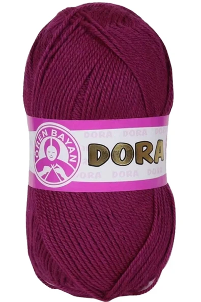 1 Adet Dora El Örgü İpi Yünü 100 Gr 103 Mürdüm ürün görseli 1