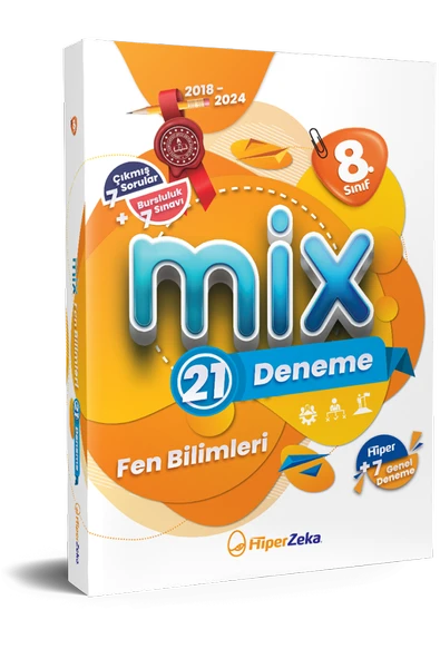 HİPER ZEKA 8. Sınıf MİX Fen Bilimleri 21 Deneme 2026 ürün görseli