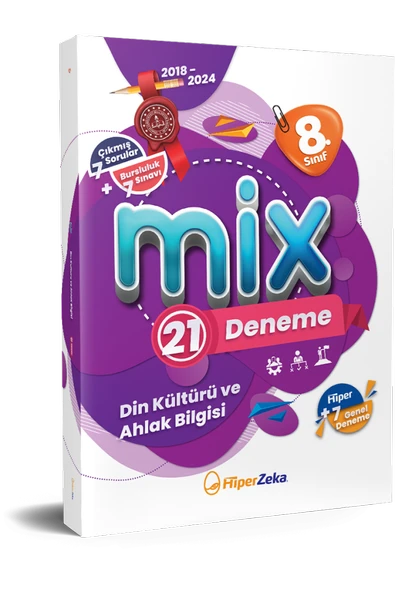 HİPER ZEKA 8. Sınıf MİX Din Kültürü ve Ahlak Bilgisi 21 Deneme 2026 ürün görseli