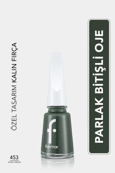 Flormar FNE Oje - 453 Khaki Greennew ürün görseli 1