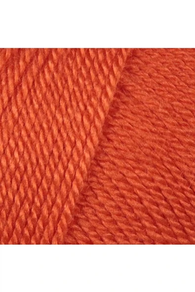 1 Adet Dora El Örgü İpi Yünü 100 Gr 031 Turuncu - Resim 2