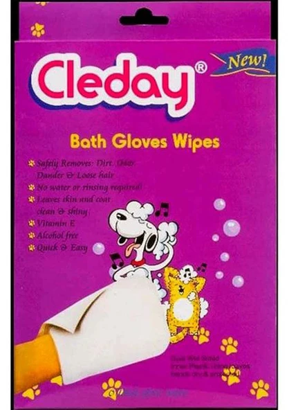 Cleday Kedi ve Köpek Banyo Eldiveni 6'lı - 1