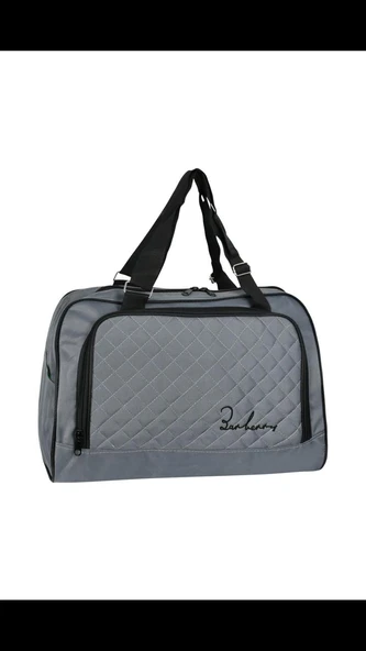 Askılıklı Spor El Valizi Büyük Boy Su Geçirmez El Çantası Gri ürün görseli 1