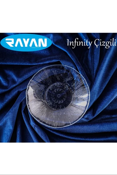 Güneş Yıldız Gül Model 6'lı Cam Tabak Royaleks-g-403