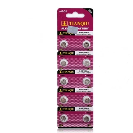 TIANQIU AG2 LR726/396 Alkalin 10'lu Düğme Pil ürün görseli 1