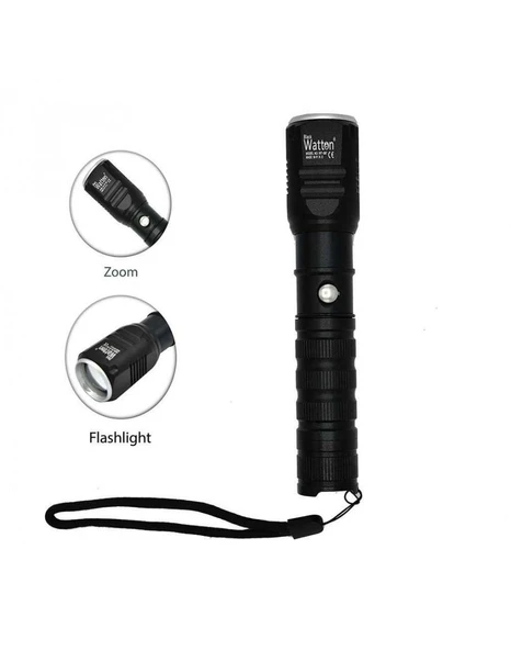 Şarjlı Pilli Zoomlu El Feneri ürün görseli 1