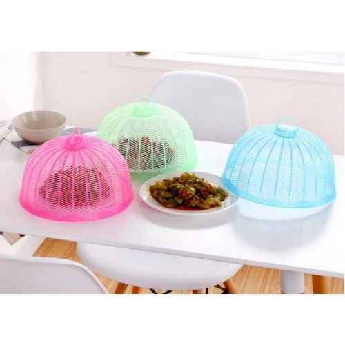 Plastik Piknik Yemek Ekmek Koruyucu Tabak Cibinlik Sineklik - Resim 2