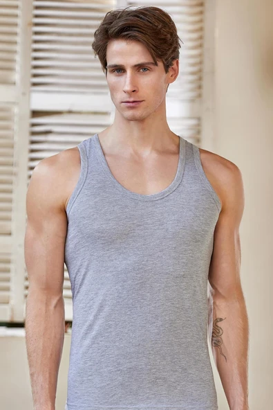 Berrak 3 Lü Paket Erkek Renkli Askılı Atlet 1017 - 3