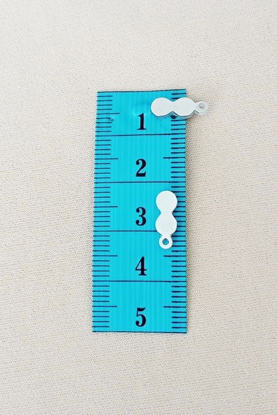 Oya Abiye Bileklik Kolye Pleksi Metalik Plastik Pul Gümüş Renk 8 Gram 100 Adet - Bnc508 - 2