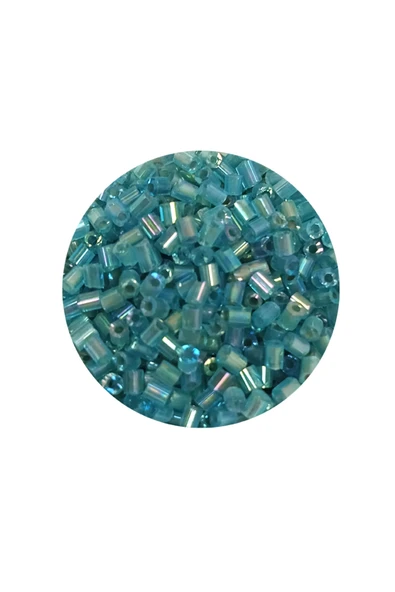 Kesme Cam Boncuk 2mm - 20 Gram - Şeffaf Çam Yeşili -bnc332 - 2