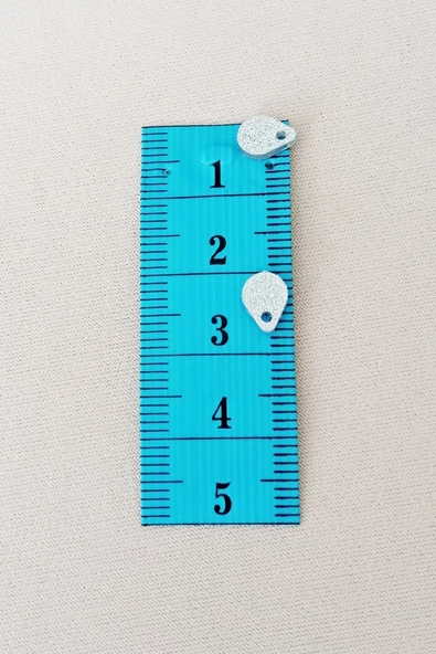 Oya Abiye Bileklik Kolye Pleksi Metalik Plastik Pul Gümüş Renk 8 Gram 155 Adet - Bnc509 - Resim 2