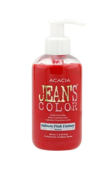 Jeans Color Amonyaksız Kokusuz Su Bazlı Saç Boyası 250 Ml Somon Salmon Pink Hair Dye ürün görseli