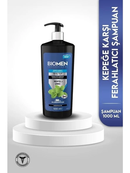 Biomen Professional Mentol&çinko Kepek Karşıtı Ferahlatıcı Şampuan 1000 ml ürün görseli 1