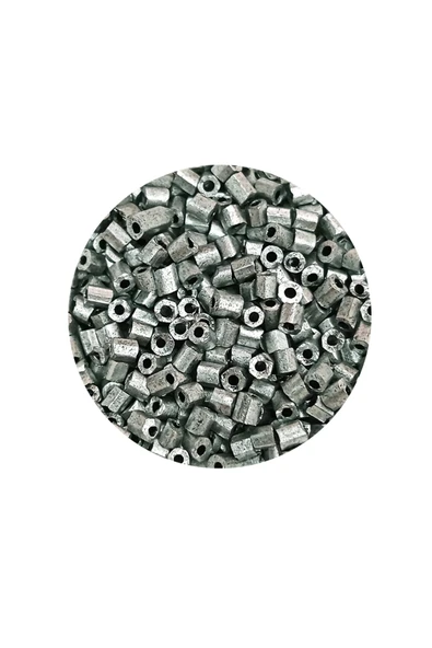 Kesme Cam Boncuk 2mm - 60 Gram - Mat Gümüş - Bnc381 - Resim 2