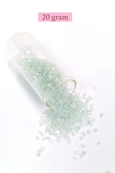 Kesme Cam Boncuk 2mm - 4 Renk - Toplam 80 Gram - Bnc439 - 4