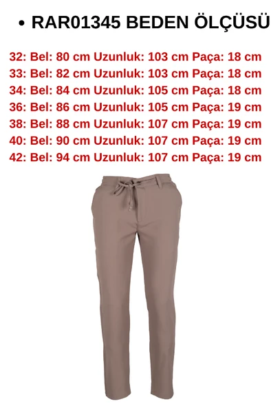 Erkek Jogger Pantolon Bel Bağcıklı Regular RAR01345 - 6