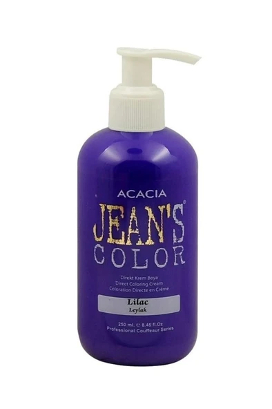 Jeans Color Amonyaksız Kokusuz Su Bazlı Saç Boyası 250 Ml Leylak Lilac Hair Dye - Resim 3