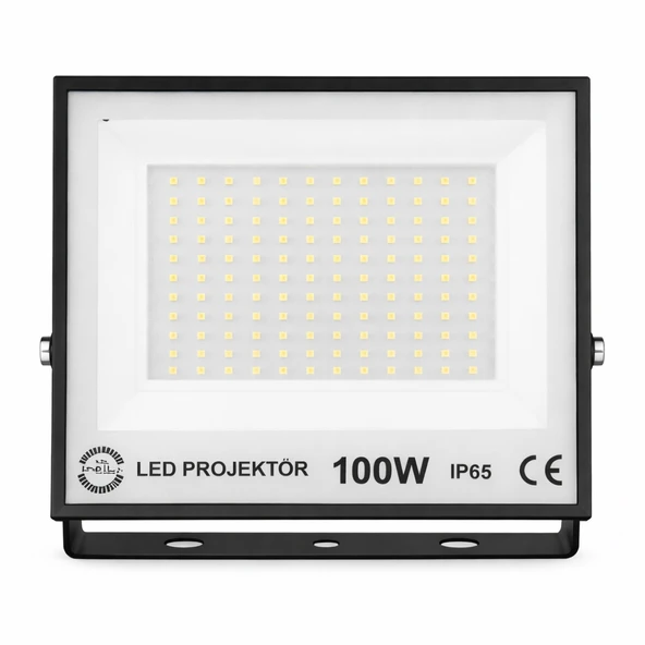 PTTAVM: 100W LED Projektör 6500K Beyaz Işık IP65 Dış Mekan 9000 lm