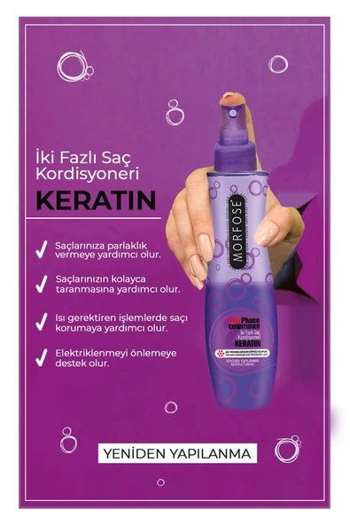Keratin Çift Fazlı Kondisyoner Fön Suyu 240 Ml - Mrfs - 2