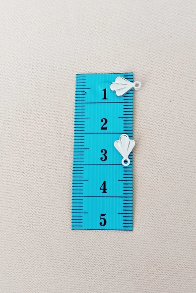 Oya Abiye Bileklik Kolye Pleksi Metalik Plastik Pul Gümüş Renk 8 Gram 125 Adet - Bnc527 - 2