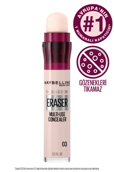 Maybelline New York Kapatıcı - Instant Age Eraser Concealer 03 Fair - Resim 2